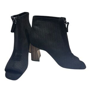 Sanctuary READY Black Women's Chunky Heel Ankle Booties Size 8